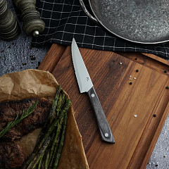 Нож для стейка P.L. Proff Cuisine 22 см Garwin Pakka Wood в Москве , фото 3