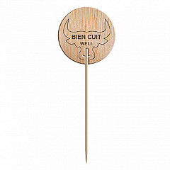 Маркировка-флажок для стейка Garcia de Pou WELL DONE 9,5 см, 100 шт фото