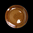 Тарелка без бортов  8'' 204мм, коричневый Madeira