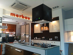 Островная вытяжка Falmec Rubik Isola Glass Black в Москве , фото 6