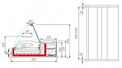 Витрина кондитерская Полюс А87 SV 1,5-1 (ВХСн-1,5 Арго Люкс) в Москве , фото 2
