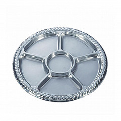 Менажница Garcia de Pou 5 секций, d 30,6 см, серебряная, РЕТ в Москве , фото