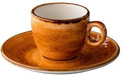 Блюдце для кофейной чашки Style Point Jersey Orange 13 см, цвет оранжевый (QU94556) в Москве , фото 3