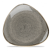 Тарелка мелкая треугольная Churchill Stonecast Peppercorn Grey SPGSTR101 фото