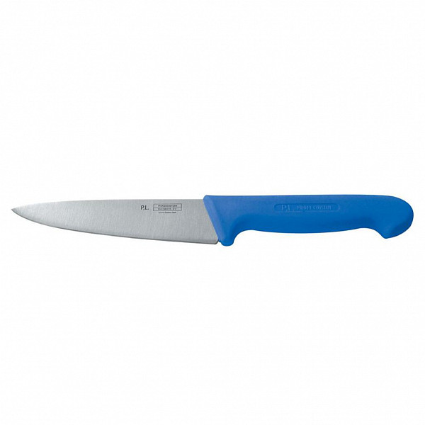 Нож поварской P.L. Proff Cuisine PRO-Line 16 см, синяя пластиковая ручка (99005023) фото