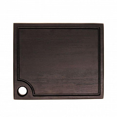 Доска для подачи P.L. Proff Cuisine 33*28*1,9 см, черная, прессованный бамбуковый уголь в Москве , фото