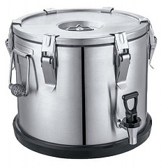 Термоконтейнер с краном Foodatlas 10 л нержавеющий металл в Москве , фото