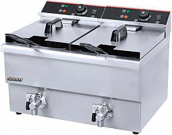 Фритюрница AIRHOT EF10T+10T с краном, фото 1