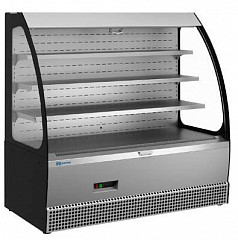 Витрина кондитерская Kayman KВК-1305МГ открытая пристенная Люкс черный в Москве , фото