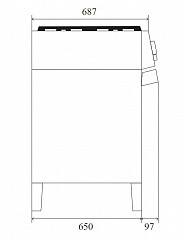 Плита газовая Ilve PM-12F-DS3/SS в Москве , фото 2