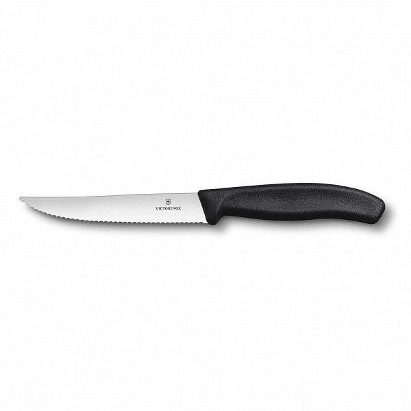 Нож для стейка Victorinox 12 см, черная ручка фото