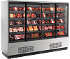 Холодильная горка Полюс FC20-07 VV 2,5-1 0030 STANDARD фронт X1 бок металл с зеркалом (9006-9005) фото