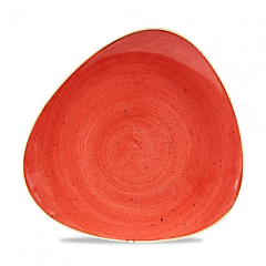 Тарелка мелкая треугольная Churchill Stonecast Berry Red SBRSTR101 в Москве , фото