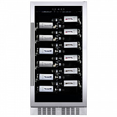 Винный шкаф монотемпературный Dunavox DX-70.258SS фото