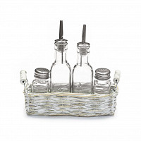 4 предмета в плетеной подставке фото