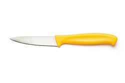 Нож для чистки овощей Comas 8,8 см, L 19,9 см, нерж. сталь / полипропилен, цвет ручки желтый, Puntillas (7538) в Москве , фото