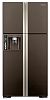 Холодильник Hitachi R-W722 PU1 GBW  коричневое стекло фото