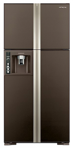 Холодильник Hitachi R-W722 PU1 GBW  коричневое стекло фото