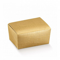 Коробка для кондитерских изделий Garcia de Pou 375 г, золотая 12,5*8*5,5 см, картон фото