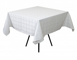 Скатерть Luxstahl 145х195 см Журавинка белая (квадрат) в Москве , фото 1