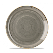 Тарелка мелкая круглая  Stonecast Peppercorn Grey SPGSEVP81 21,7 см