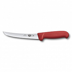 Нож обвалочный Victorinox Fibrox 15 см изогнутый, ручка фиброкс красная фото
