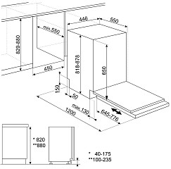 Встраиваемая посудомоечная машина Smeg ST4512IN в Москве , фото 13
