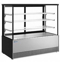 Витрина кондитерская Kayman KВК-1305М Люкс Квадро серый матовый в Москве , фото