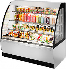 Витрина кондитерская Chilz Vete OFT 130 белый глянец/шлифованная нержавейка в Москве , фото 1