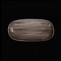 Блюдо овальное Corone Natura 255х125 мм серо-коричневое в Москве , фото 3