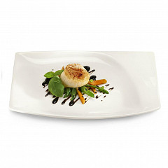 Тарелка прямоугольная плоская RAK Porcelain Mazza 20*18 см в Москве , фото 2