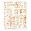 Упаковочная бумага Garcia de Pou Parole оранжевая, 28*34 см, 1000 шт/уп, жиростойкий пергамент фото