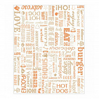 Parole оранжевая, 28*34 см, 1000 шт/уп, жиростойкий пергамент фото
