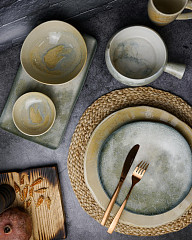 Тарелка Porland d 17 см h 2,2 см, Stoneware Pearl (18DC17) в Москве , фото 2