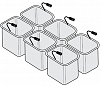 Комплект  из 6 корзин Tecnoinox GN 1/6 для макароноварки TECNOINOX 399548 фото