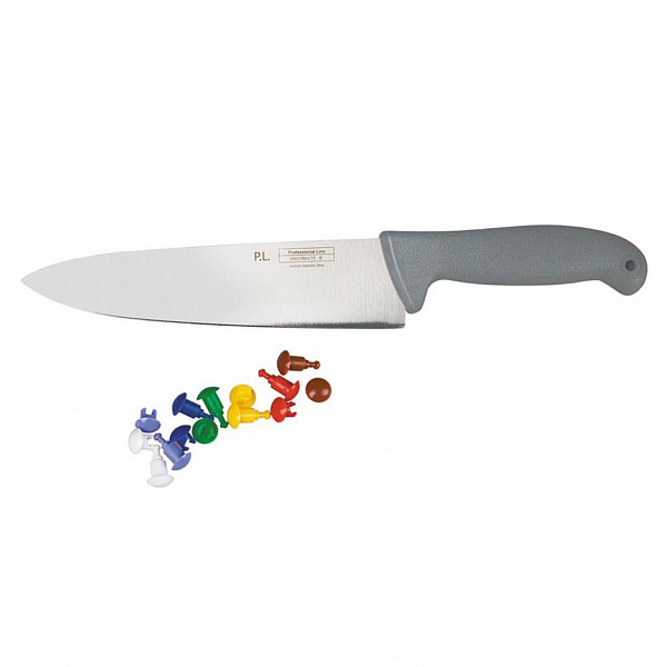 Шеф-нож с цветными кнопками P.L. Proff Cuisine PRO-Line 25 см фото