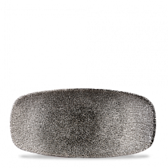 Блюдо прямоугольное без борта Churchill CHEFS 26,9х12,7см, Raku Quartz Black, Studio Prints RKBQXO101 в Москве , фото 1