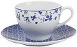 Чайная пара  BLUE PASSION 210 мл (чашка с ручкой, блюдце) (228121)