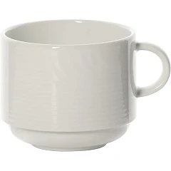 Чашка чайная Bauscher Карат фарфор 220мл D=80,H=67,L=100мм белый (25 5122) в Москве , фото 1