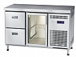 Холодильный стол  СХС-60-01-СО охлаждаемая столешница без борта (дверь-стекло, ящики 1/2)