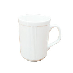 Кружка  320 мл белая d 7,8 см h11 см фарфор фото