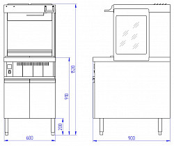 Станция для подогрева и фасовки картофеля фри RoboLabs RLFSL-A в Москве , фото 6