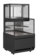 Витрина кондитерская комбинированная Полюс KC70 VV/SH 0,6-2-1 STANDARD боковина ступенька (версия 2.0) (9005-0430) в Москве , фото 1