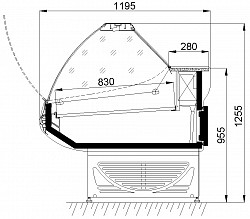 Витрина холодильная Ариада Титаниум ВУ5-200 в Москве , фото 2