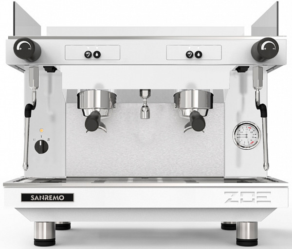 Рожковая кофемашина Sanremo Zoe Kompact SAP 2 GR белая фото