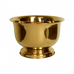 Ведро для шампанского Luxstahl d=33,7/22,4 см h=21,4см нерж/золото [FQ-CB-007] фото