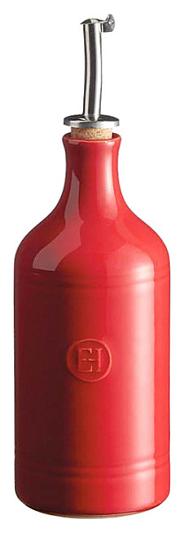 Бутылка для масла/уксуса Emile Henry Gourmet Style d 7,5см 0,45л, цвет гранат 021534 фото