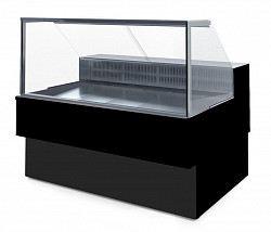 Холодильная витрина Марихолодмаш Таир ВХС-1,5 CUBE (черные боковины) в Москве , фото