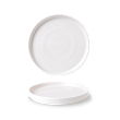 Тарелка мелкая с прямым бортом  CHEFS Walled d21см h2см, Vellum, цвет White полуматовый WHVMWP211
