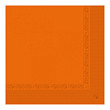 Салфетка бумажная двухслойная  оранжевая, 39*39 см, 100 шт, бумага